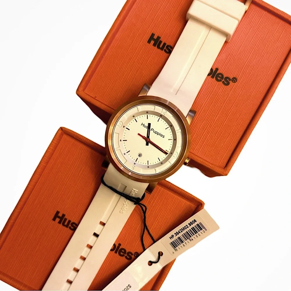 NIB HUSH PUPPIES‎ SILICONE STRAP WATCH